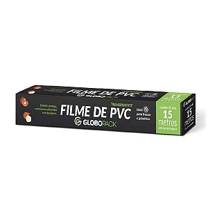 Filme Pvc Globopack 0,28X15 Metros - Embalagem 25X1 UN - Preço Unitário R$3,84
