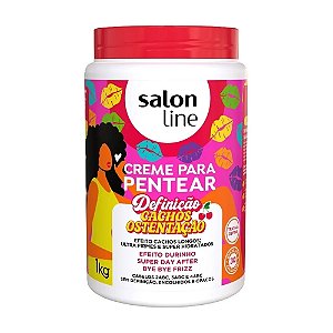 Creme De Cabelo Para Pentear Salon Line Definicao Alongada Cachos Ostentacao 1Kg - Embalagem 1X1 KG