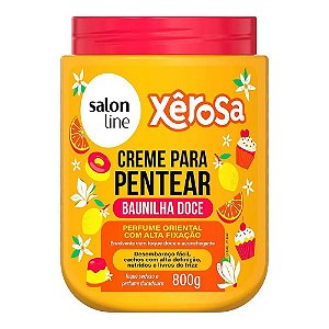 Creme De Cabelo Para Pentear Salon Line Xerosa Baunilha Doce 800Gr - Embalagem 1X800 GR