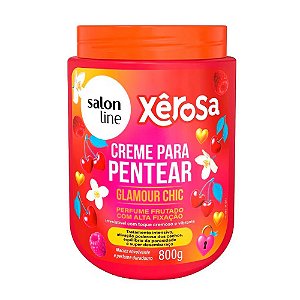 Creme De Cabelo Para Pentear Salon Line Xerosa Glamour Chic 800Gr - Embalagem 1X800 GR