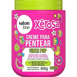 Creme De Cabelo Para Pentear Salon Line Xerosa Vibes Pop 800Gr - Embalagem 1X800 GR