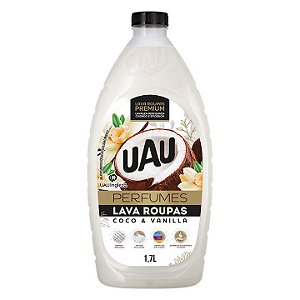 Lava Roupas Liquido Uau Perfume Coco e Vanila 1.7Litros - Embalagem 9X1,7 LT - Preço Unitário R$17,65