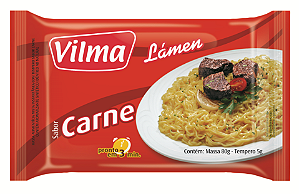 Macarrao Instantaneo Vilma Carne 85Gr - Embalagem 50X85 GR - Preço Unitário R$1,46