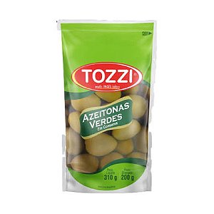Azeitona Verde Tozzi Com Caroço Sache 200Gr - Embalagem 24X200 GR - Preço Unitário R$5,50