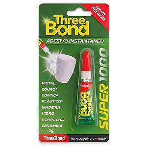 Cola Instantanea Three Bonder Sm 2Gr - Embalagem 24X2 GR - Preço Unitário R$1,02