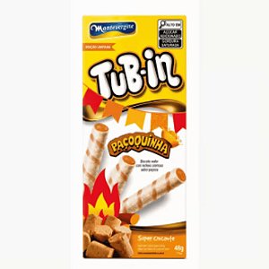 Biscoito Wafer Tub-In Pacoca 48Gr - Embalagem 24X48 GR - Preço Unitário R$2,23