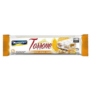 Torrone Montevérgine  Amendoim, Laranja E Gengibre 45Gr - Embalagem 12X45 GR - Preço Unitário R$2,50