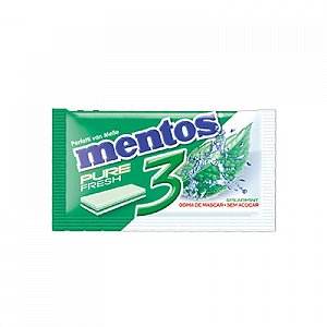Goma De Mascar Mentos 3 Pure Fresh Spearmint  Display Com 15 - Embalagem 15X1 UN - Preço Unitário R$1,93