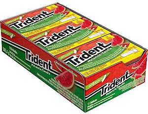 Goma De Mascar Trident Melancia 25,2Gr - Embalagem 12X1 UN - Preço Unitário R$6,64