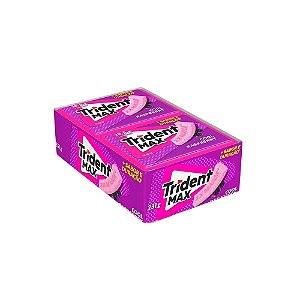 Goma De Mascar Trident Max Cool Raspberry 16,5G - Embalagem 14X1 UN - Preço Unitário R$3,68