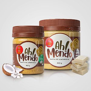Combo Duplas - Pasta Amendoim Chocolate Branco 600g + Pasta Amendoim Coco 300g