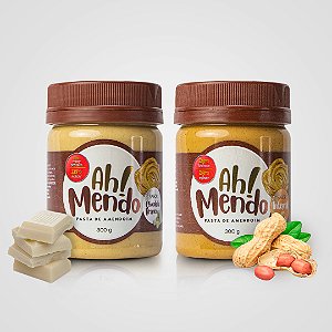 Combo Duplas - Pasta Amendoim Chocolate Branco 300g + Pasta Amendoim Integral  300g