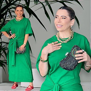 Vestido tshirt amarração -Farm ML25-