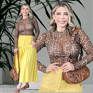 BLUSA M/L ANIMAL PRINT- ML24