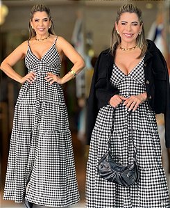 VESTIDO XADREZ LONGO- ML24