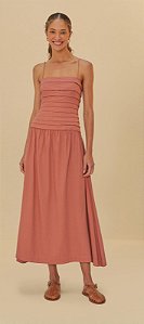 VESTIDO PREGAS CROPPED FARM - ML25