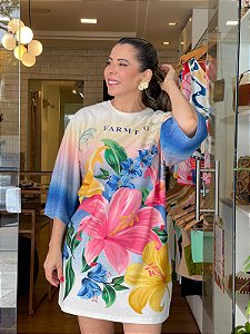 VESTIDO TSHIRT BIO FLORAL MALU FARM - ML25-