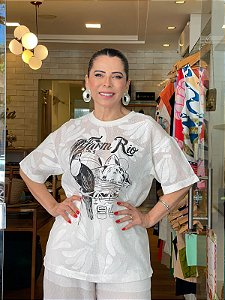 TSHIRT MEDIA RENDA TUCANO PRAIA -FARM ML25-