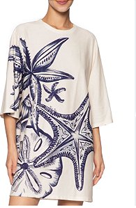 VESTIDO TSHIRT BIG MAR DE ESTRELAS - FARM ML25-