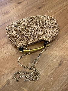 BOLSA PALHA FASHIONISTA caramelo- ML26