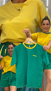 TSHIRT BRASIL BASICA AMARELA - ML26