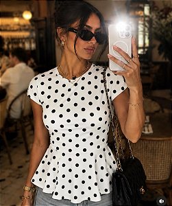 BLUSA PEPLUM POÁ- ML26