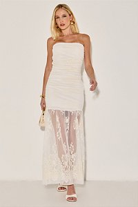 Vestido Tule Bordado