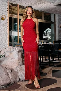 VESTIDO TRICOT FRANJA JOICE