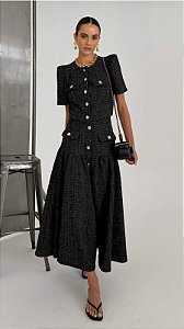 Conjunto Malha Tweed