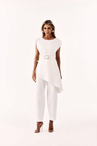 Conjunto Feminino Off White Elegante