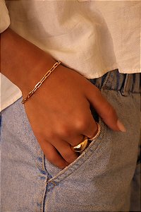 Pulseira Elos Cartier Banhada no Ouro Amarelo