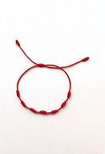 Pulseira Vermelha 7 nós