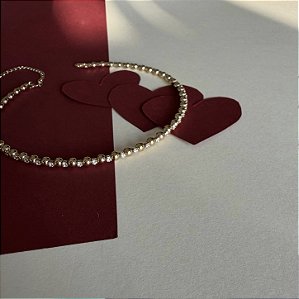 Choker Aro Bolinhas com Zircônia