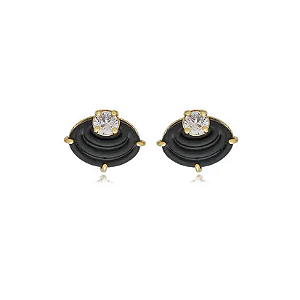 Brinco Esmaltado com Zirconia