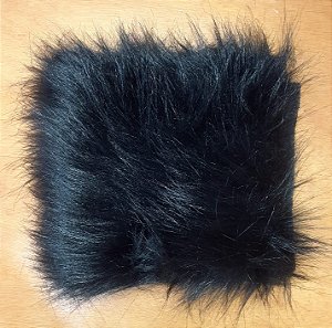 TECIDO PELÚCIA ALTA PRETO