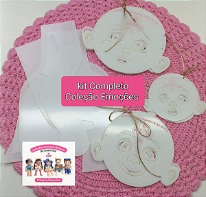 Kit Estencil Completo Emoções