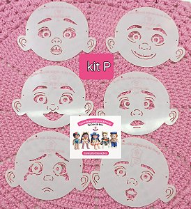 KIT ESTENCIL EMOÇÕES TAMANHO - P