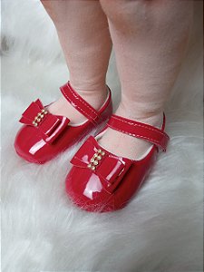 SAPATINHO VERMELHO COM LAÇO