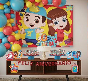 Kit festa Decoração aniversário Luccas Neto 39pçs EVA