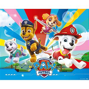 Painel Decorativo festa Patrulha Canina COR MAIS VIVA