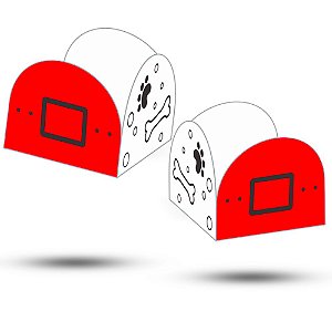 100 Forminhas para doces patrulha pets vermelhas