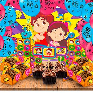 kir festa completo 243 itens Decoração Maria Clara e JP