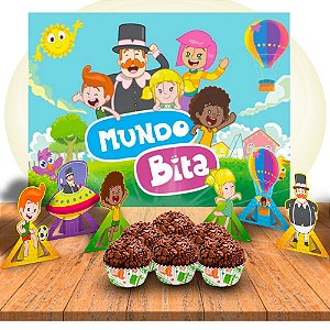 Kit festa Completo 107 itens decoração festa Mundo bita