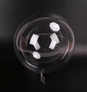 kit 3 Balõs de Silicone BUBBLE Cristal 18" 45cm decoração