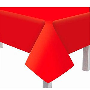 5 Toalha de mesa Text Vermelha decoração de mesa 79x79cm