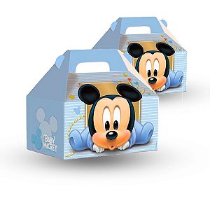 10 Caixas Maletinha Lembrancinhas Mickey baby 15x10x15