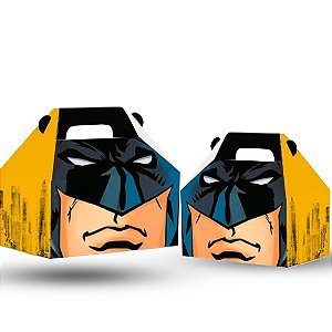 10 Caixas Maletinhas lembrancinhas Batman festa 15x10x15