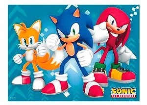 Decoração festa Sonic Painel TNT GIGANTE 1,40m aniversário