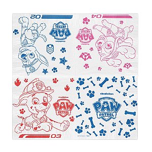 50 Guardanapos Decoração Patrulha Canina Papel festa aniversário