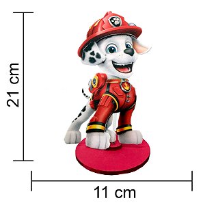 Decoração Patrulha canina Centro de mesa GIGANTE Marshall